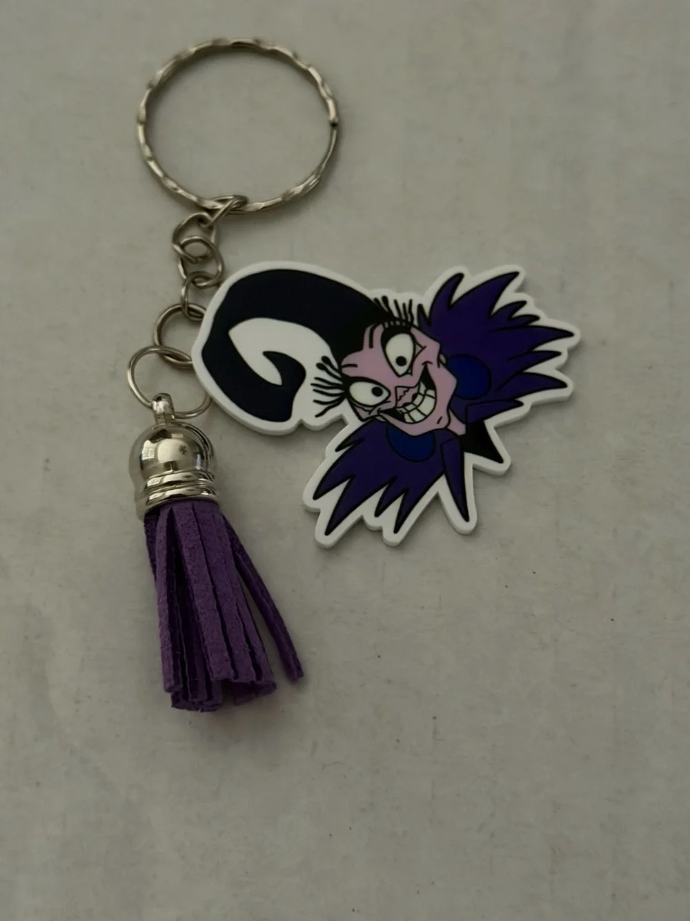 Purple Villain Tassel Key & Card Holder Charm